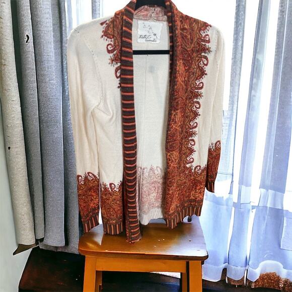 Anthropologie Angora Blend Open Cardigan Sweater Size Small - Picture 7 of 7